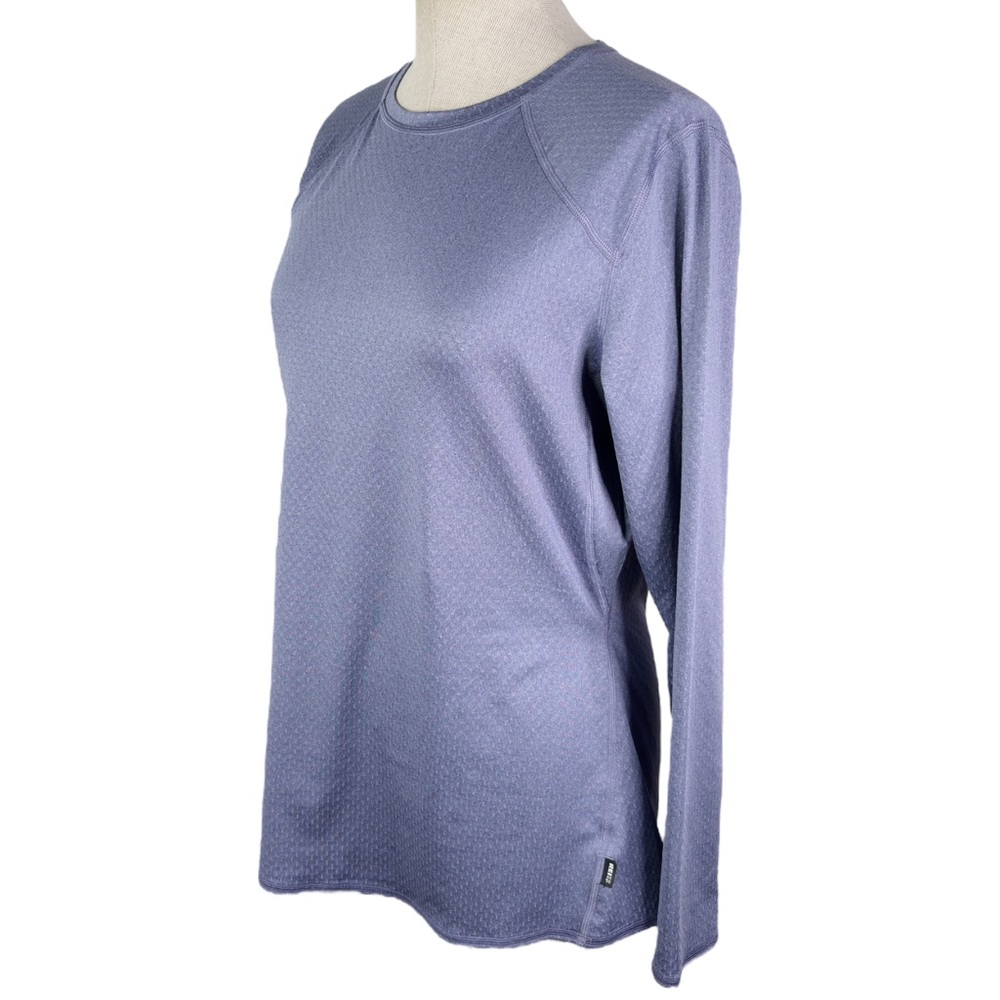 REI Co-Op Lightweight Base Layer Crew Top sz L * Purple Long Sleeve Shirt Hiking - Picture 2 of 7